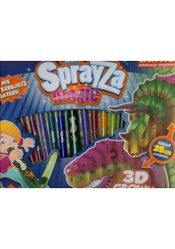 Sprayza magic Dinozaury Dmuchane flamastry