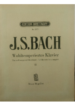 Das wohltemperierte Klavier Vol. II