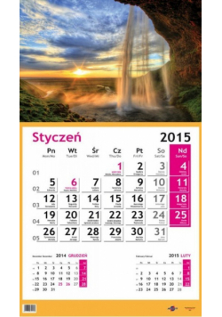 Kalendarz 2015 Trójdzielny Jednodzielny