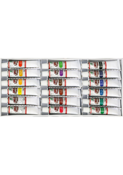 Farby gwasz Maries 12 ml. 18 kolorów