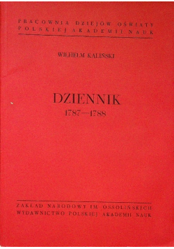 Dziennik 1787 do 1788