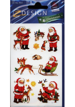Naklejki bożonarodzeniowe Z Design Christmas Mikołaje