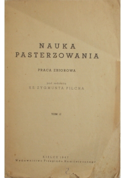 Nauka Pasterzowania tom II, 1947 r.