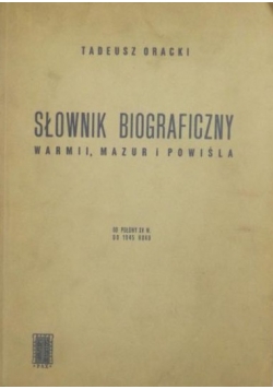 Słownik biograficzny Warmii, Mazur i Powiśla