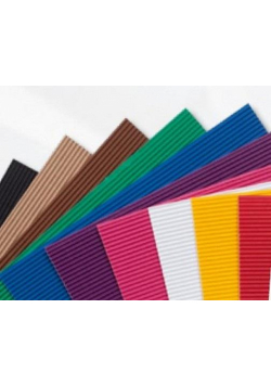 Tektura falista kolorowa 25x35cm 10 arkuszy