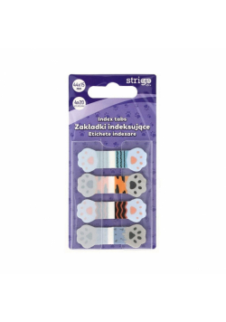 Zakładki indeksujące Łapki 44x15mm 80 kartek
