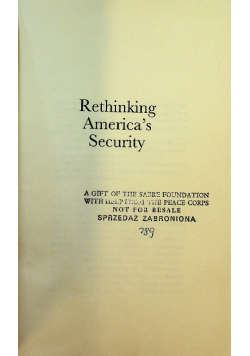 Rethinking Americas Security