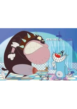 Puzzle dwustronne 250 Oggy i karaluchy