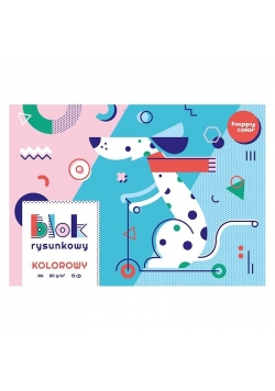 Blok rysunkowy kolor A4/15K HAPPY COLOR