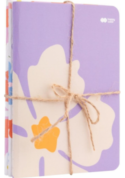 Zestaw notesy A6 szytych BLOOM-Pastel 3 szt. po 32 ark. Happy Color