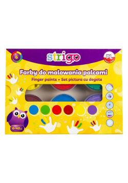 Farby do malowania palcami 40ml 6 kolorów