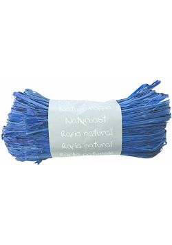 Rafia naturalna kolor Niebieski 50g