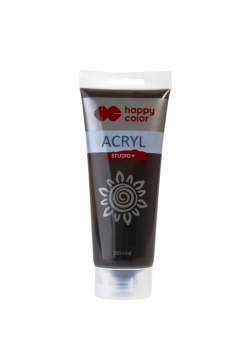 Farba akrylowa Studio 200 ml umbra palona Happy Color