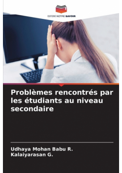 Problèmes rencontrés par les étudiants au niveau secondaire