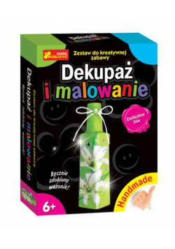 Dekupaż i malowanie Delikatne lilie