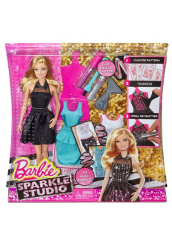 Barbie Studio brokatowe + torba