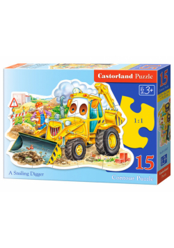 Puzzle konturowe A Smiling Digger 15
