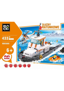 Klocki Blocki Słuzby ratunkowe Patrolowiec 433 elementy