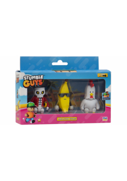 Stumble Guys Mini Action Figures 3 Pack B Banana Guy Chicken Capt Nohart