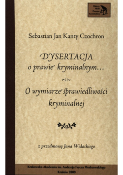 Dysertacja o prawie kryminalnym