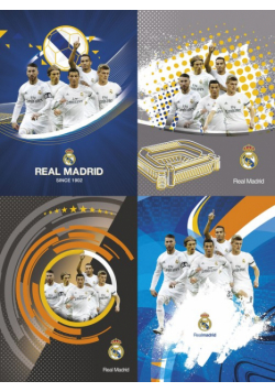 Zeszyt A5 Real Madrid w linie 32 kartki 10 sztuk mix