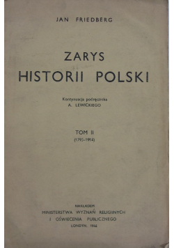 Zarys historii polski Tom II 1944 r.