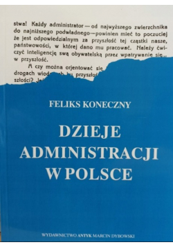 Dzieje administracji w Polsce