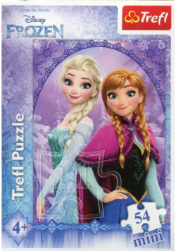Puzzle mini 54 W krainie lodu Anna i Elza