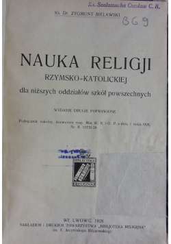 Nauka religji,1928r