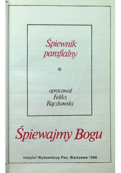 Śpiewajmy Bogu akompaniamenty organowe