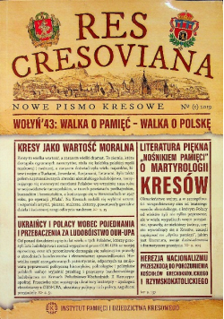 Res Cresoviana Nowe Pismo Kresowe