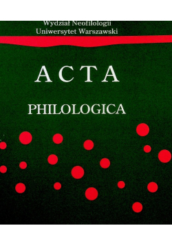 Acta philologica 39