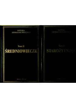 Historia literatury światowej Średniowiecze Tom I i II