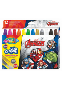 Kredki żelowe wykręcane Avengers Colorino Kids 12 kolorów