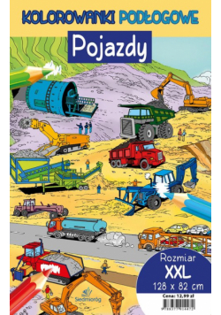 Pojazdy Kolorowanki podłogowe