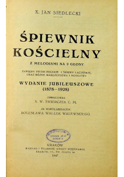 Śpiewnik kościelny 1947 r.