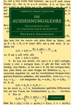 Die Ausdehnungslehre