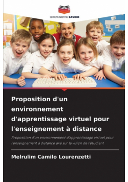 Proposition d'un environnement d'apprentissage virtuel pour l'enseignement à distance