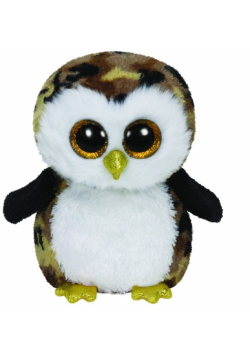 Beanie Boos Owliver - czarno-brązowa sowa średnia