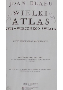 Wielki atlas XVII- wiecznego świata