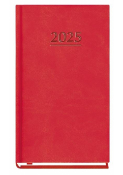 Terminarz 2025 Kieszonkowy czerwony
