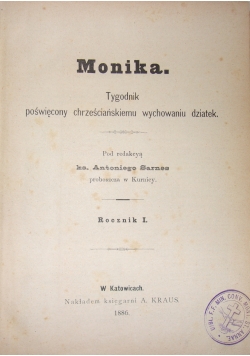 Monika , 1886r.