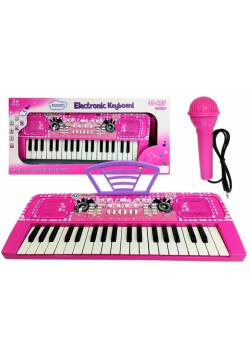 Keyboard 37 klawiszy różowy