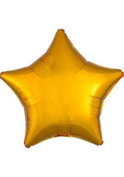 Balon foliowy metalik złoty gwiazda luzem 48cm