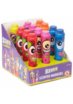 Pachnące markery Scentos Display 12 sztuk