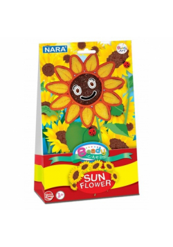 Kartka ozdobna z modeliną Beady card Sunflower