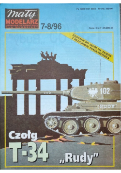 Mały modelarz Nr 7 i 8 / 96 Czołg T 34 Rudy