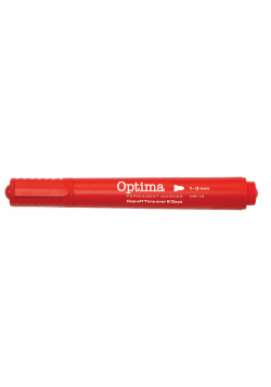 Marker permanentny czerwony 1-3 mm 12 sztuk
