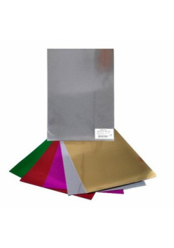 Karton metaliczny kolorowy 250g B4 5 arkuszy