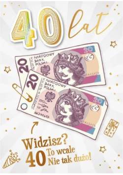 Karnet Urodziny 40
